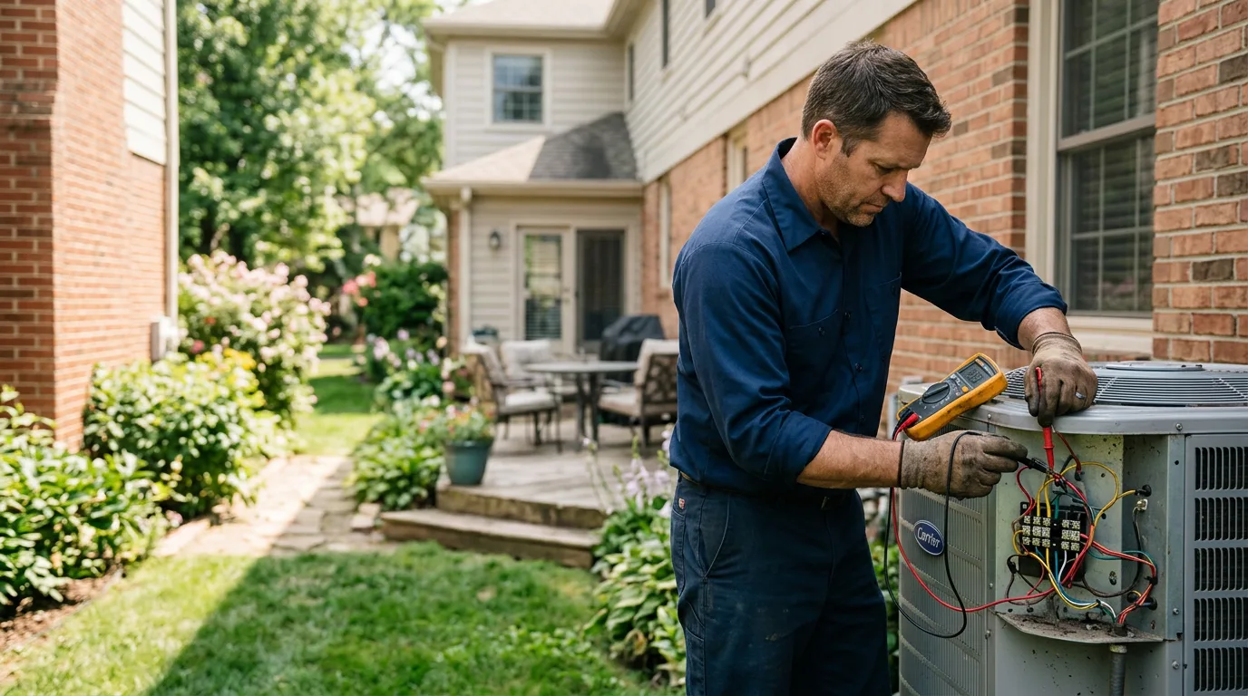 HVAC technician working near Ventura, IA